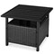 Best Choice Products Wicker Rattan Patio Side Table Outdoor Furniture for Garden, Pool, Deck w/ Umbrella Hole